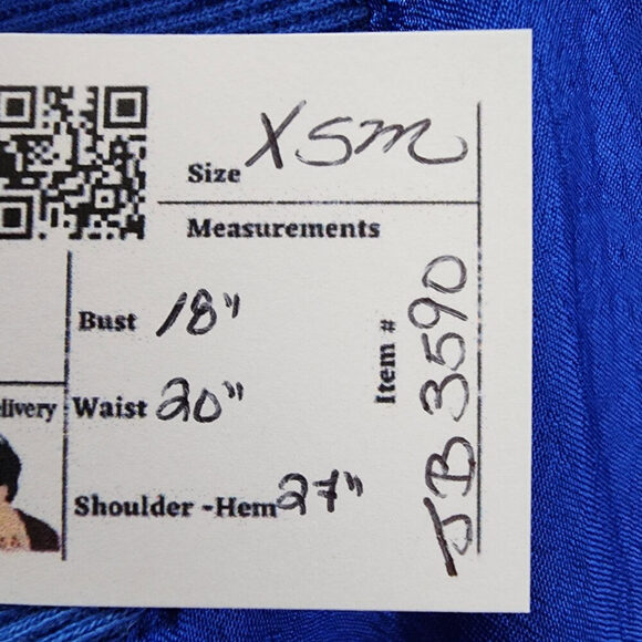 Vintage Tan Jay Blue Floral Nylon Zip Up Jacket Size XS/S - Picture 9 of 9